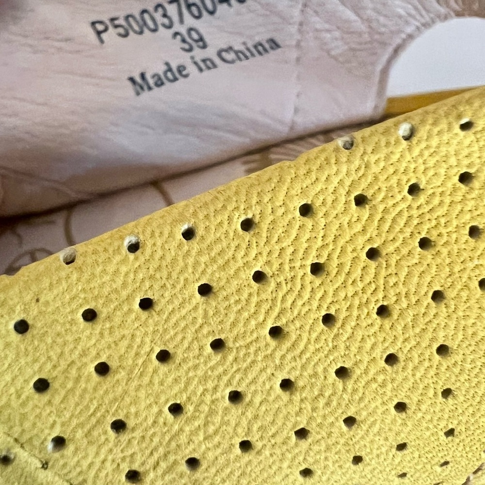 Fly London Yala Perf Wedge in Lemon Yellow - Picture 5 of 8